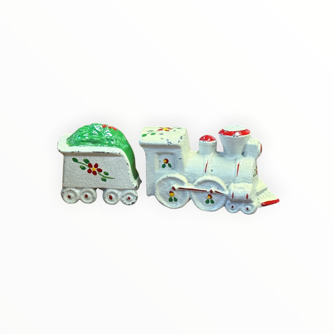 Salt &amp; Pepper - Cast Iron Train White