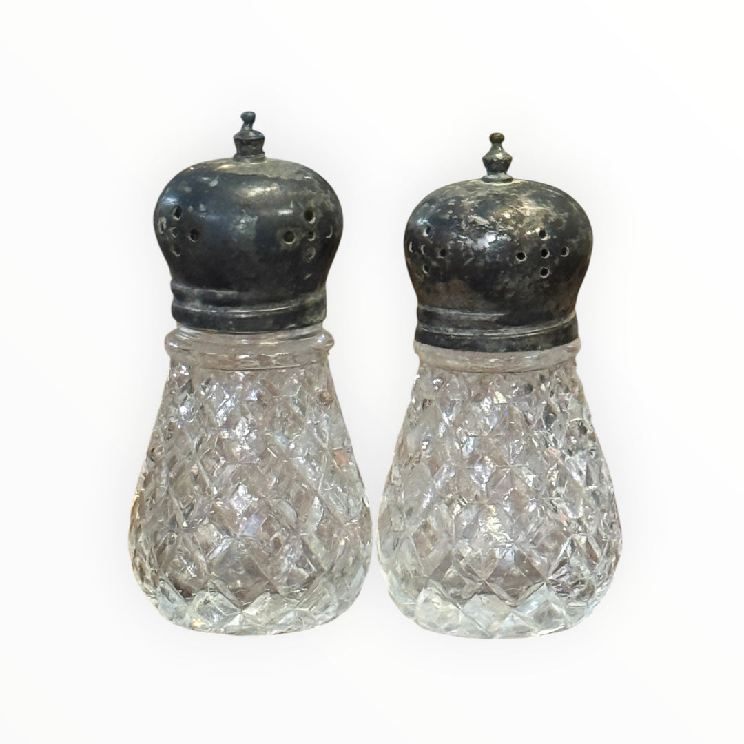 Salt &amp; Pepper - Vintage Cut Glass