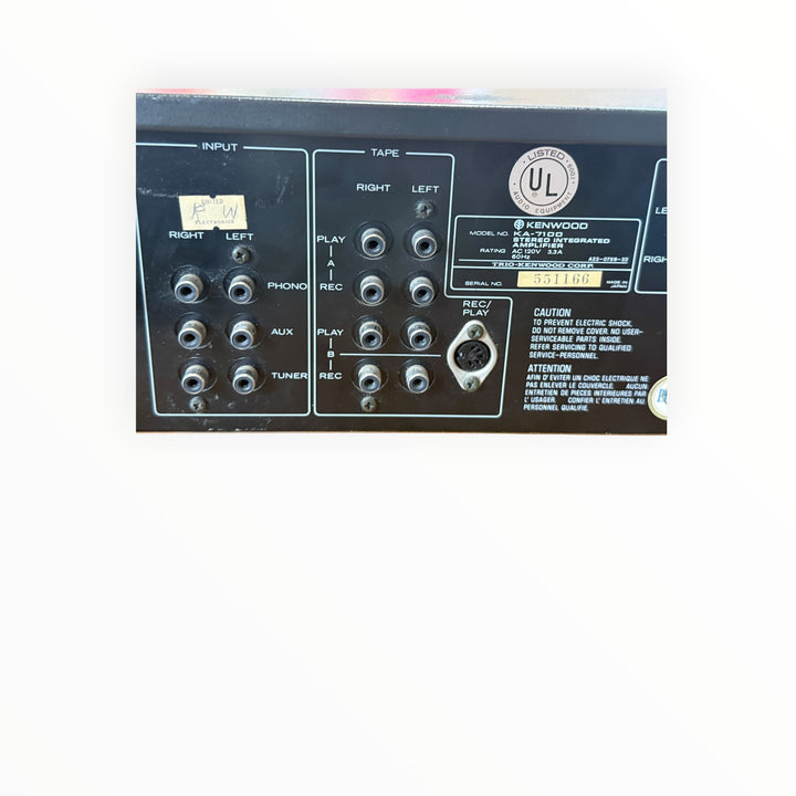 Kenwood DC Stereo Integrated Amplifier Model KA-7100