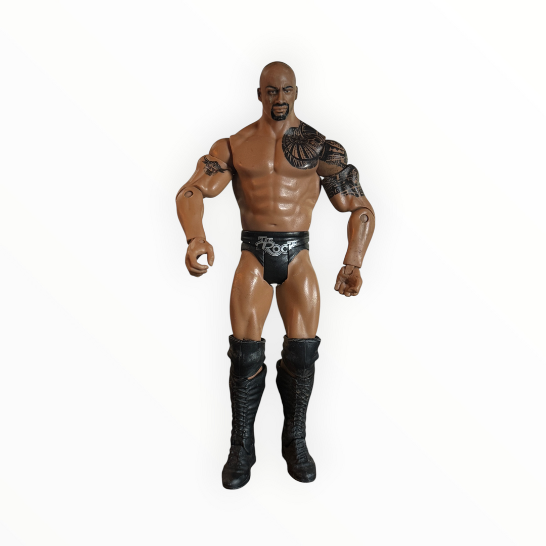 WWE 2011 The Rock Dwayne Johnson Mattel Basic Wrestling Action Figure