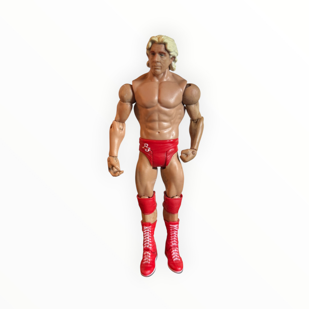 WWE Mattel Basic Series Ric Flair Wrestling Figure 2011 Red Trunks Wrestlemania