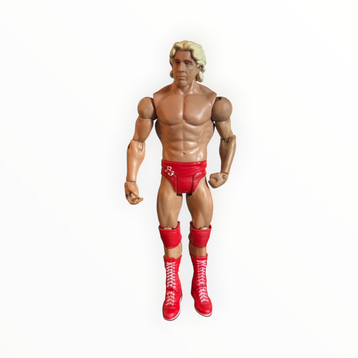 WWE Mattel Basic Series Ric Flair Wrestling Figure 2011 Red Trunks Wrestlemania