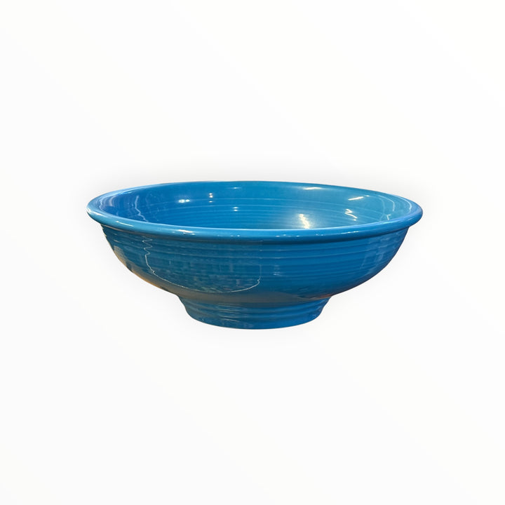 Fiestaware Pedestal Bowl - Peacock Blue - 64 oz - 9 1/2” x 3 3/8"