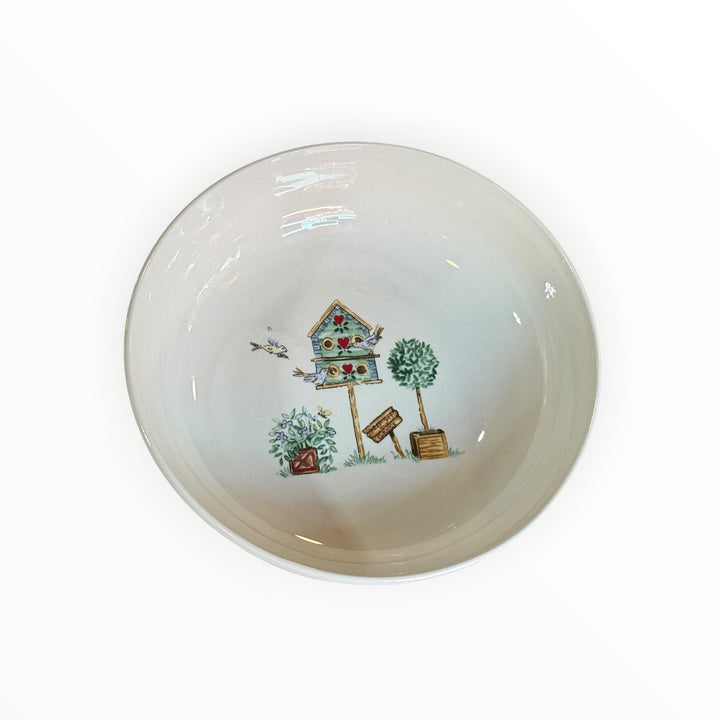 Thomson Pottery Birdhouse Serving Bowl
