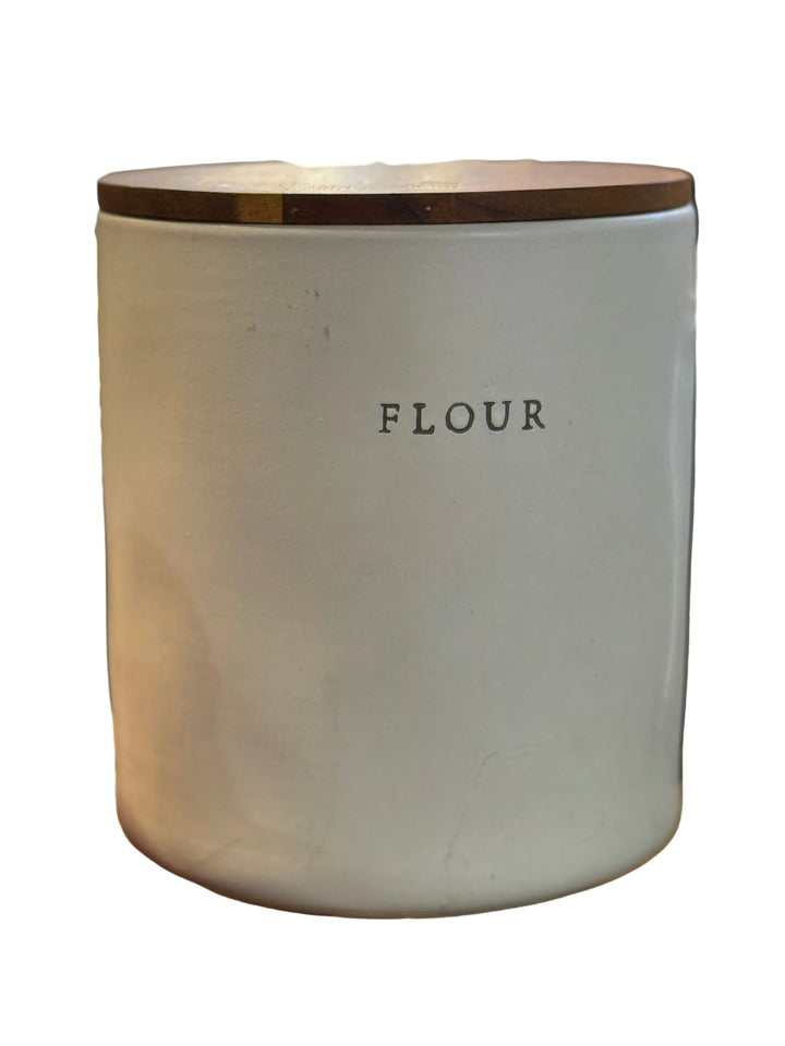 Hearth &amp; Hand with Magnolia Cream Stoneware Flour Canister