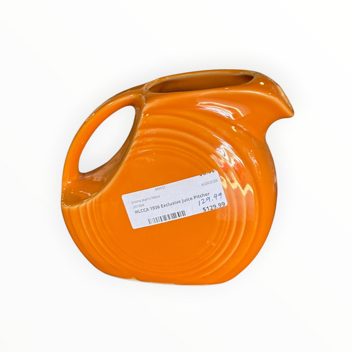 Fiestaware HLCCA 1936 Exclusive Juice Pitcher
