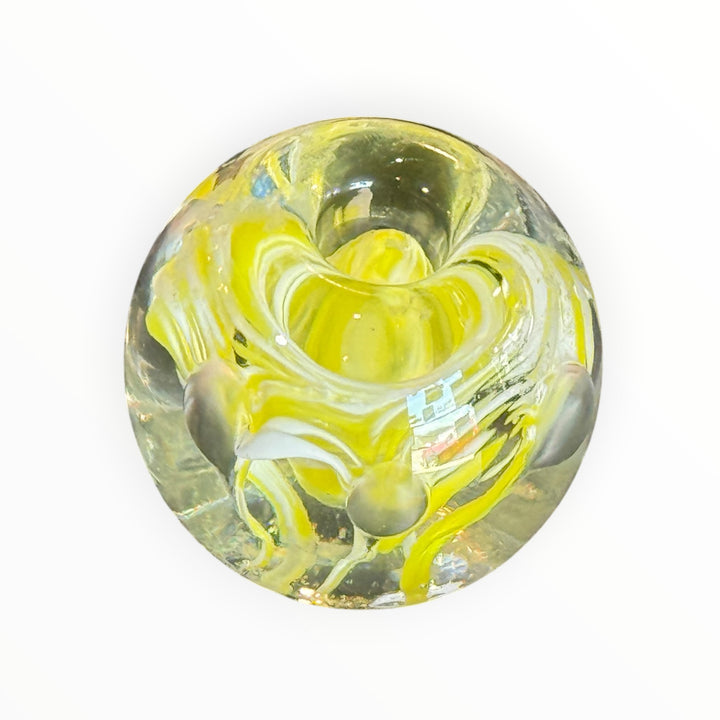 Glass Paperweight Yellow
