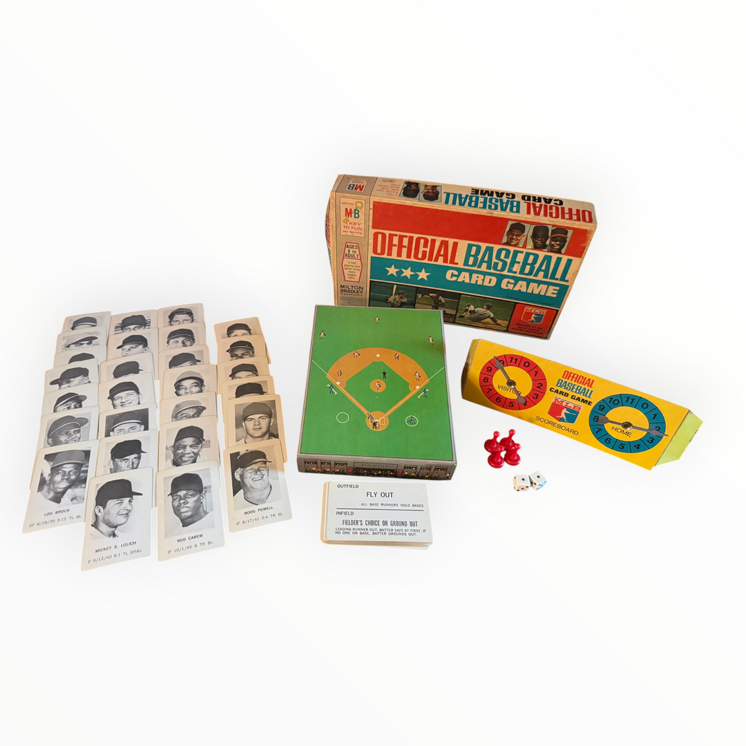 Milton Bradley 1970 Vintage Baseball Card Game Official Complete Set