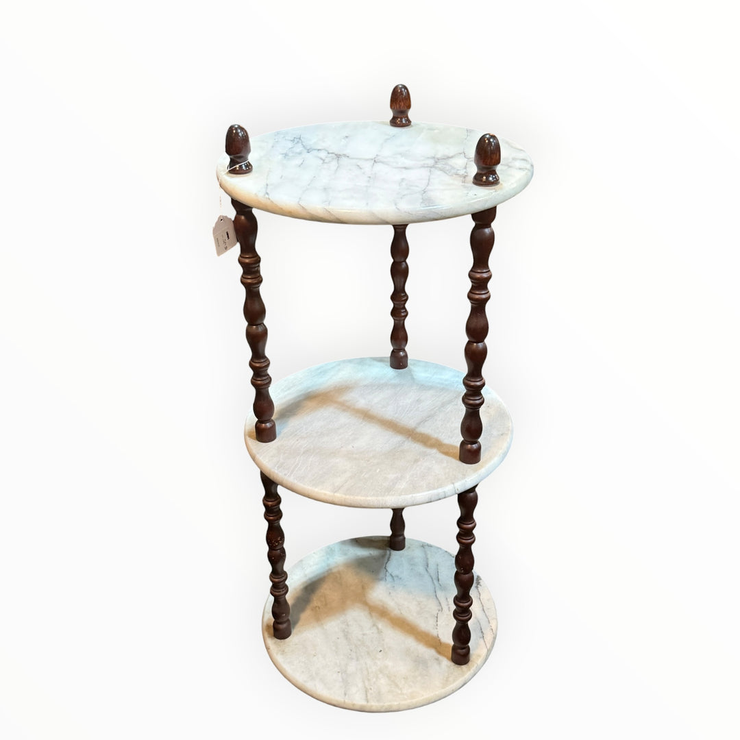 Marble Table / Plant Stand  PICKUP ONLY