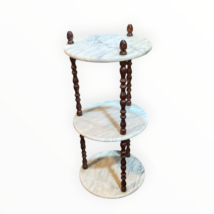 Marble Table / Plant Stand  PICKUP ONLY
