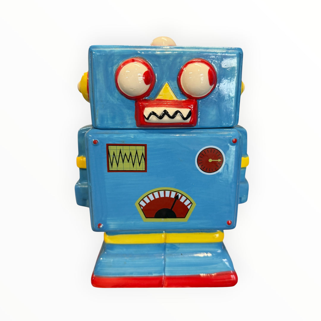 Ceramic Robot Cookie Jar