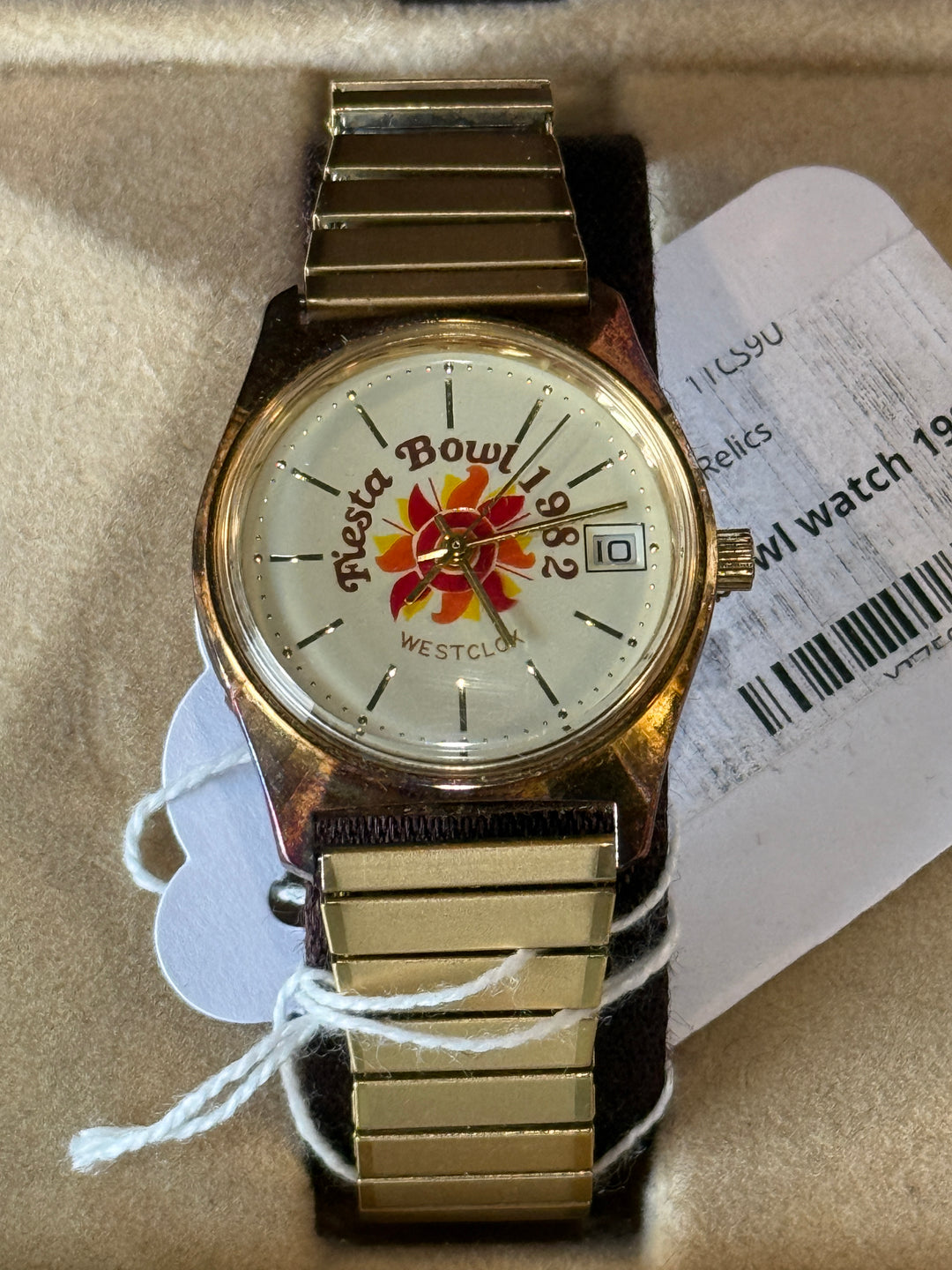 Vintage 1982 Fiesta Bowl Wristwatch