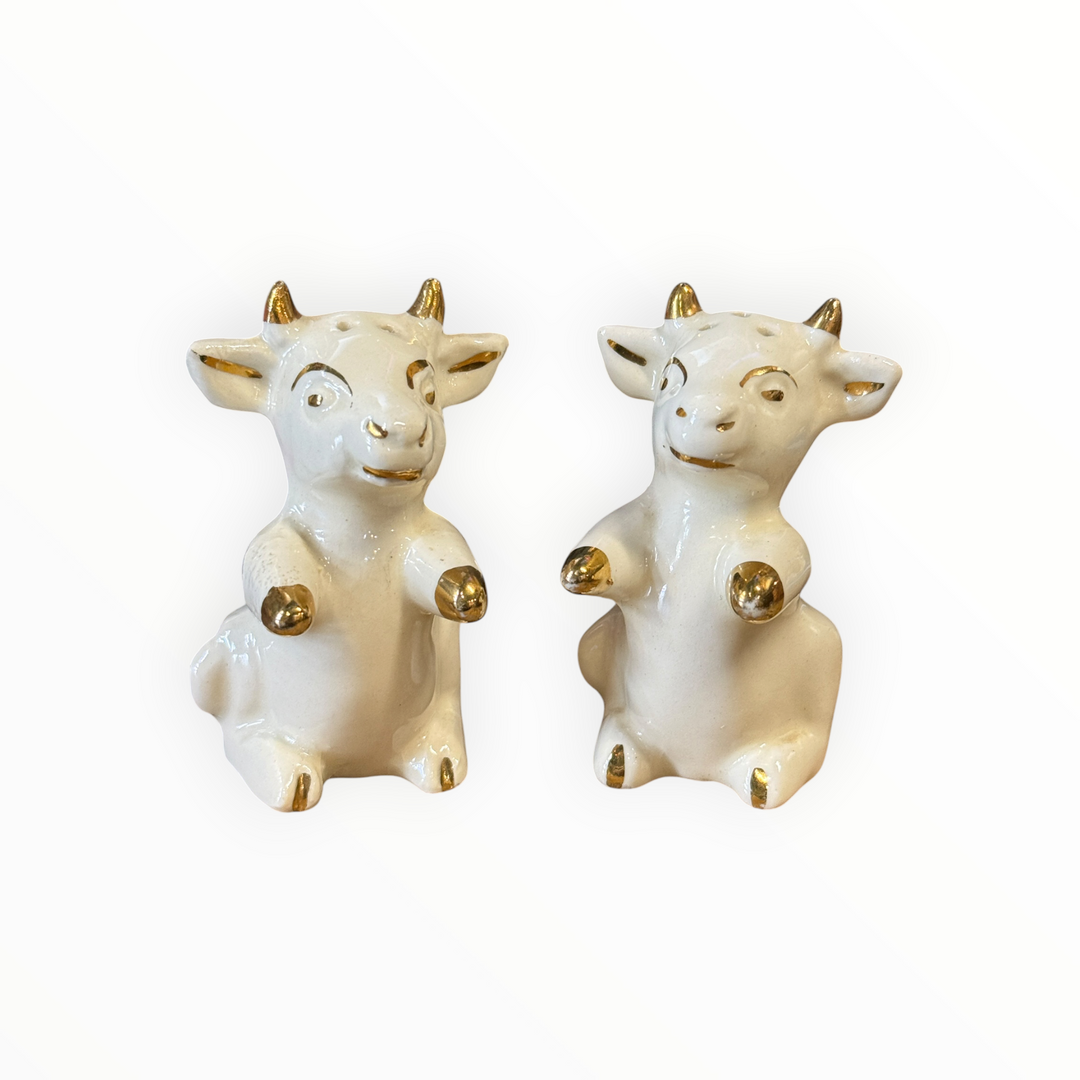 Salt and Pepper - Ceramic Cows