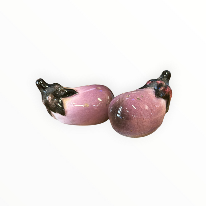 Salt and Pepper - Ceramic Eggplants