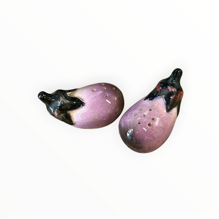 Salt and Pepper - Ceramic Eggplants