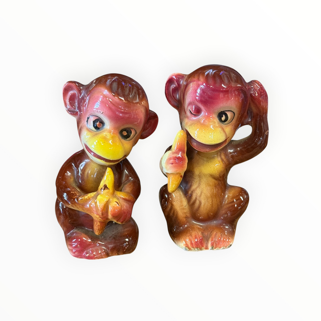 Salt and Pepper - Ceramic Monkeys