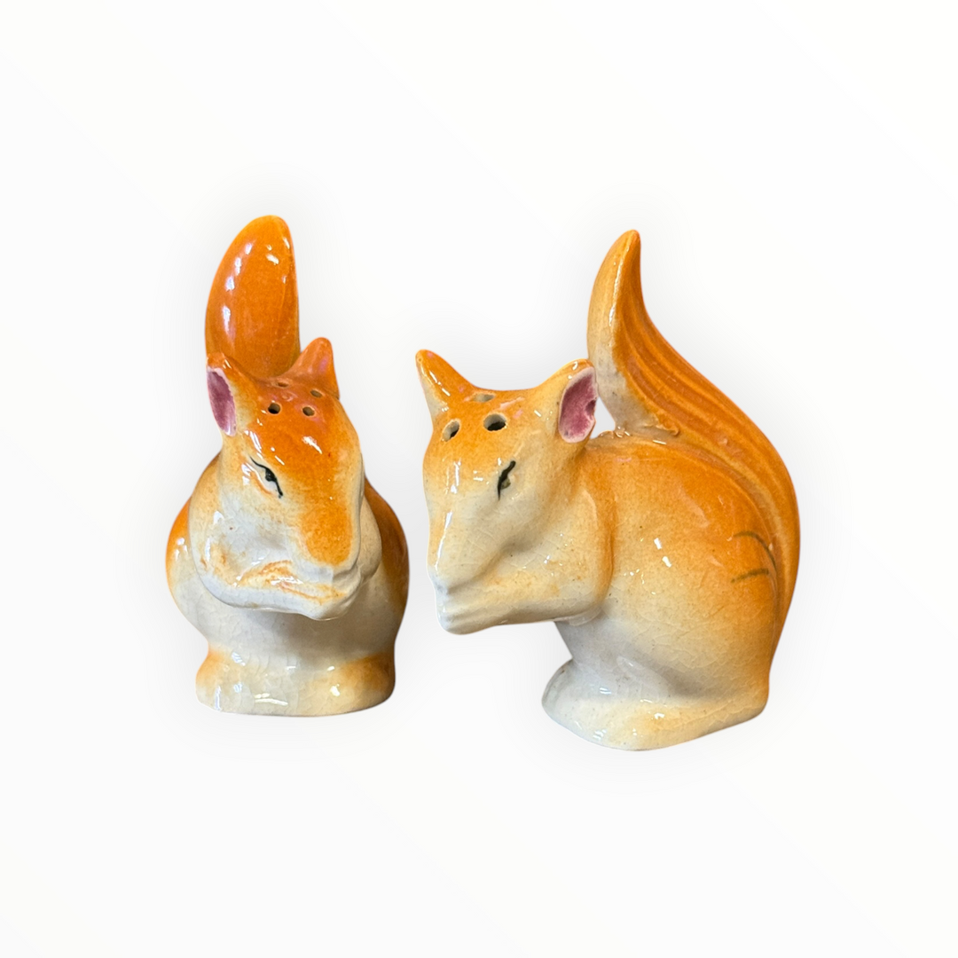 Salt and Pepper - Ceramic Squirrels