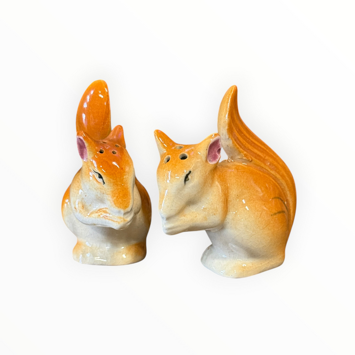 Salt and Pepper - Ceramic Squirrels