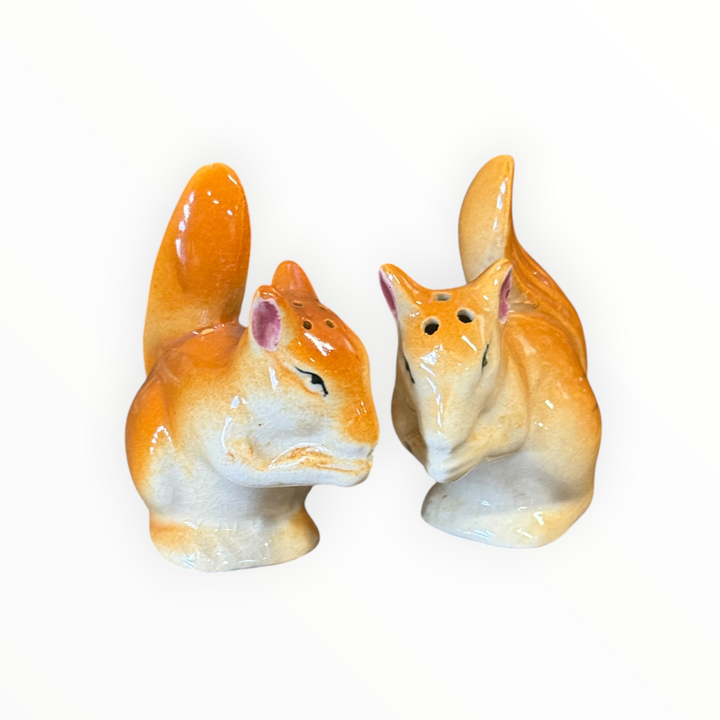 Salt and Pepper - Ceramic Squirrels