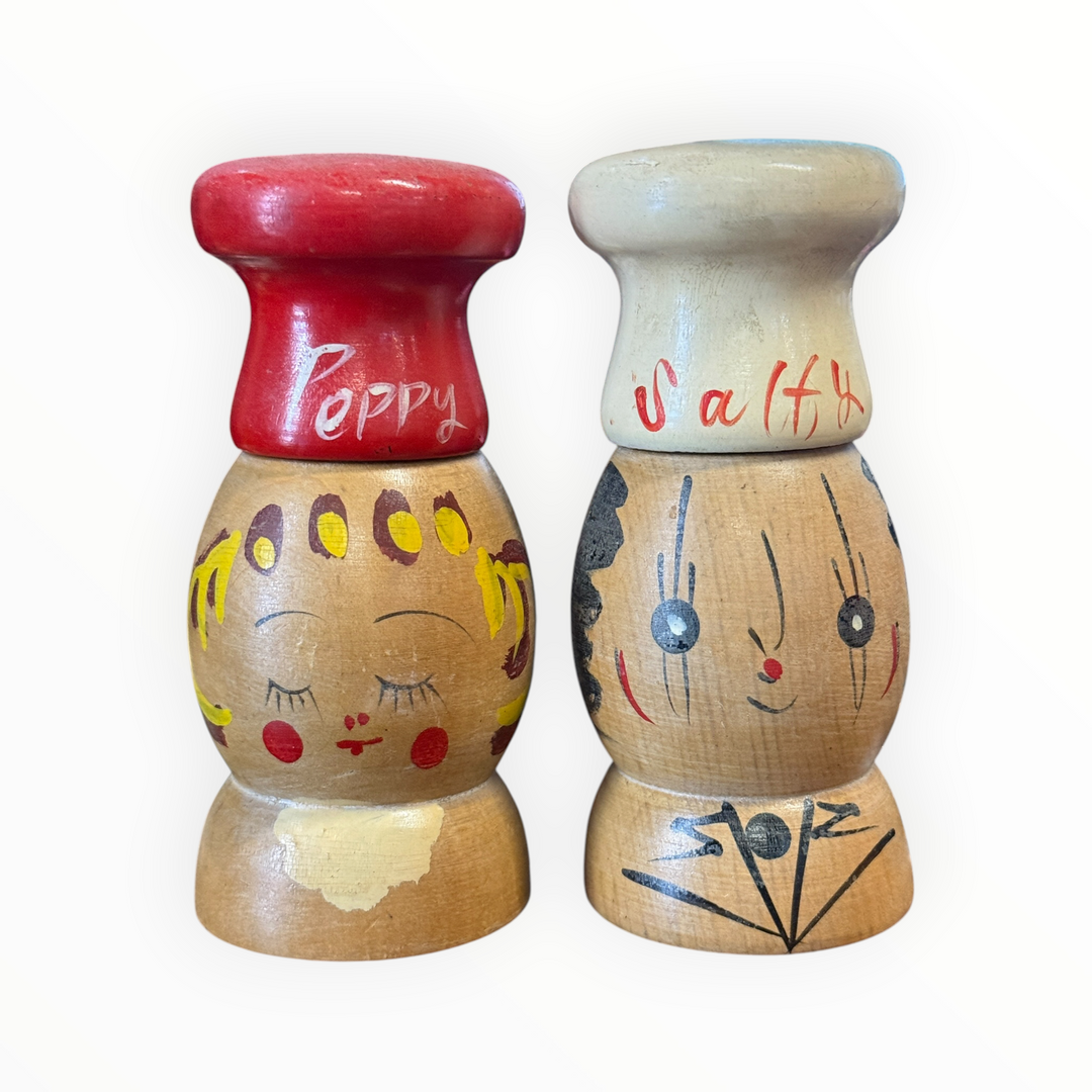 Salt and Pepper - Napco Wooden Chefs