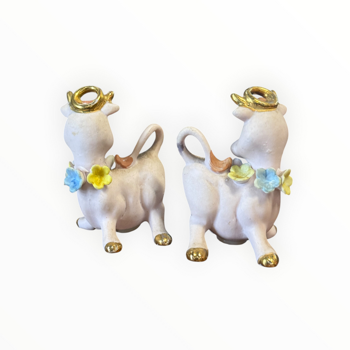 Salt and Pepper - Porcelain Cows As Is