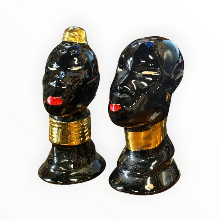 Salt and Pepper - African Tribal Man &amp; Woman