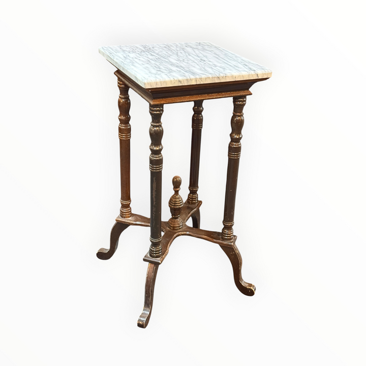 Victorian Revival Marble Pedestal Plant Stand  PICKUP ONLY