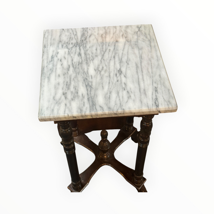 Victorian Revival Marble Pedestal Plant Stand  PICKUP ONLY