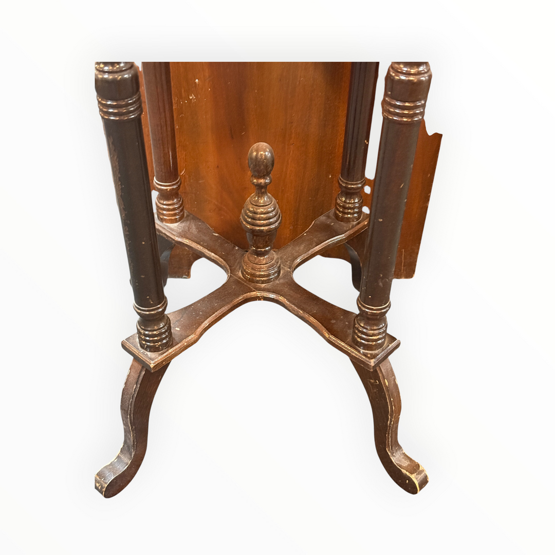Victorian Revival Marble Pedestal Plant Stand  PICKUP ONLY