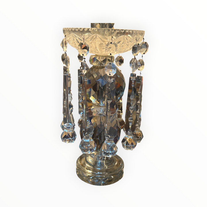 Crystal Table Lamp with Prisms   PICKUP ONLY