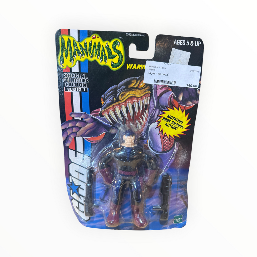 Hasbro G.I. Joe Manimals "Warwolf" Special Collector&