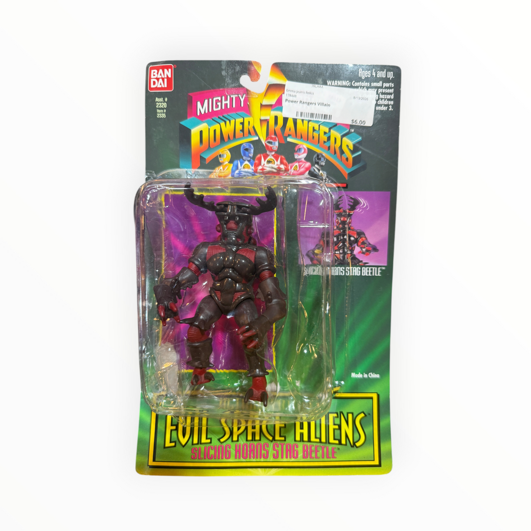 Ban Dai 1994 Slicing Horns Stag Beetle Evil Space Aliens Vintage Power Rangers