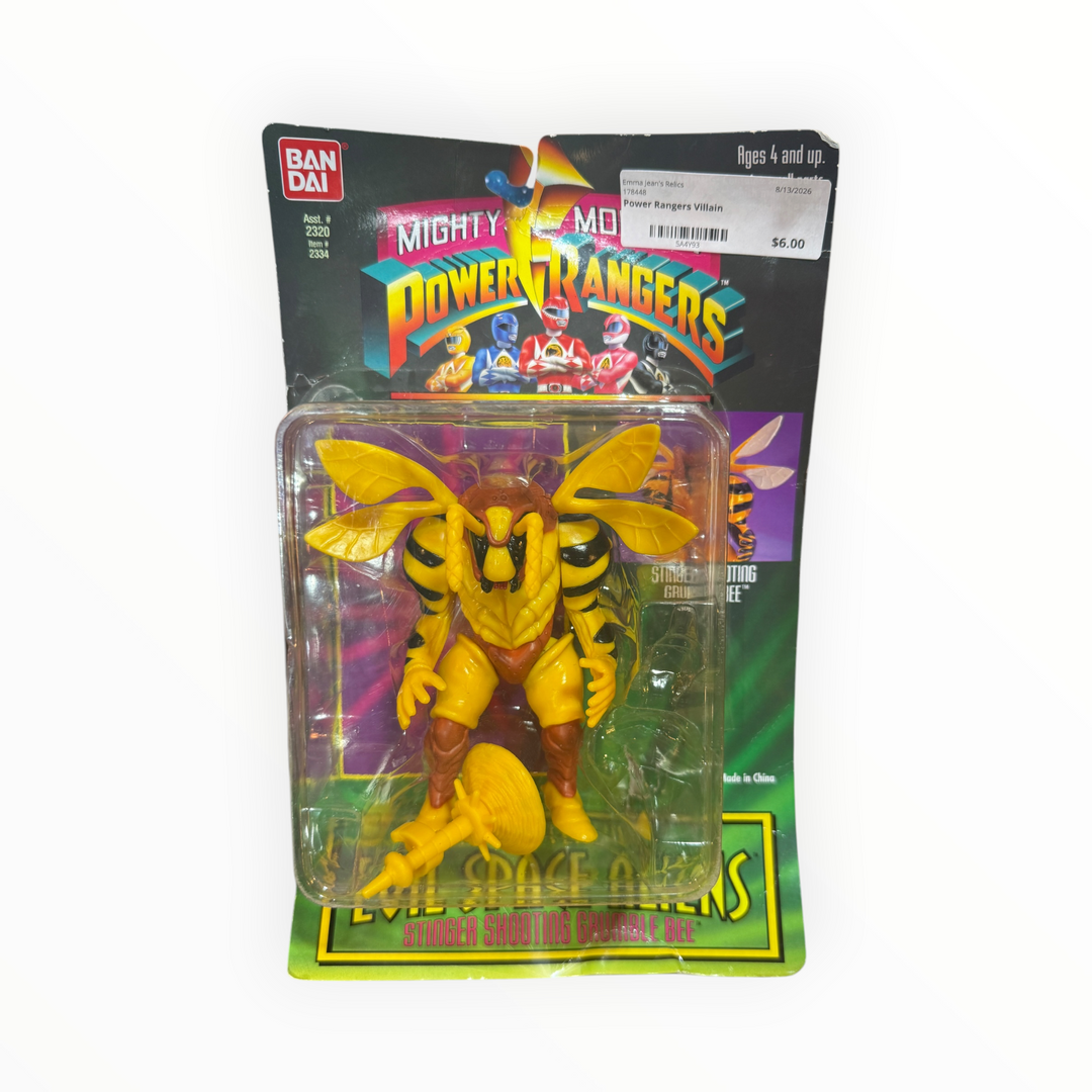 1994 Bandai Mighty Morphin Power Rangers Evil Space Aliens "Stinger Shooting Grumble Bee" action figure
