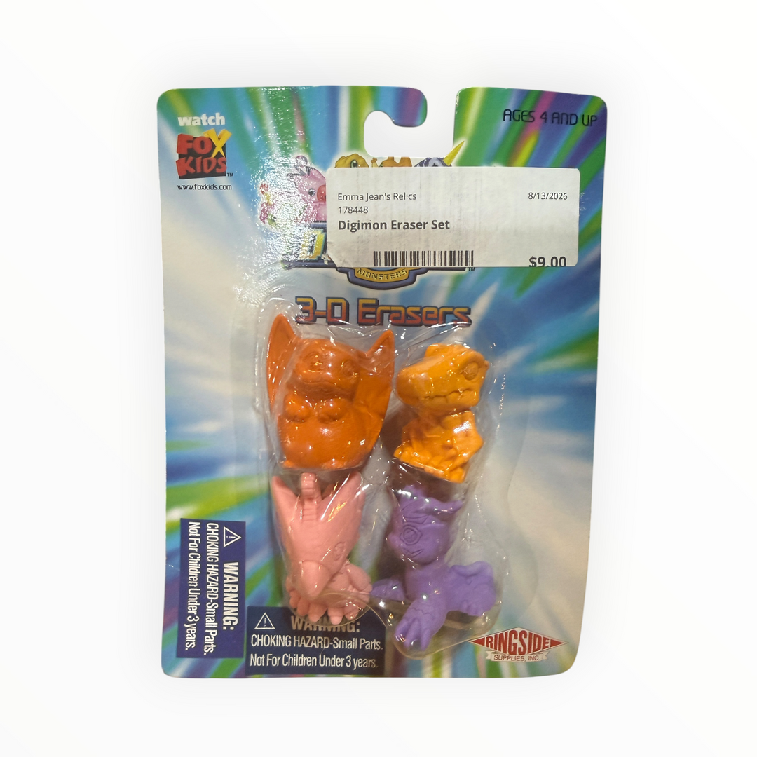 Digimon Eraser Set