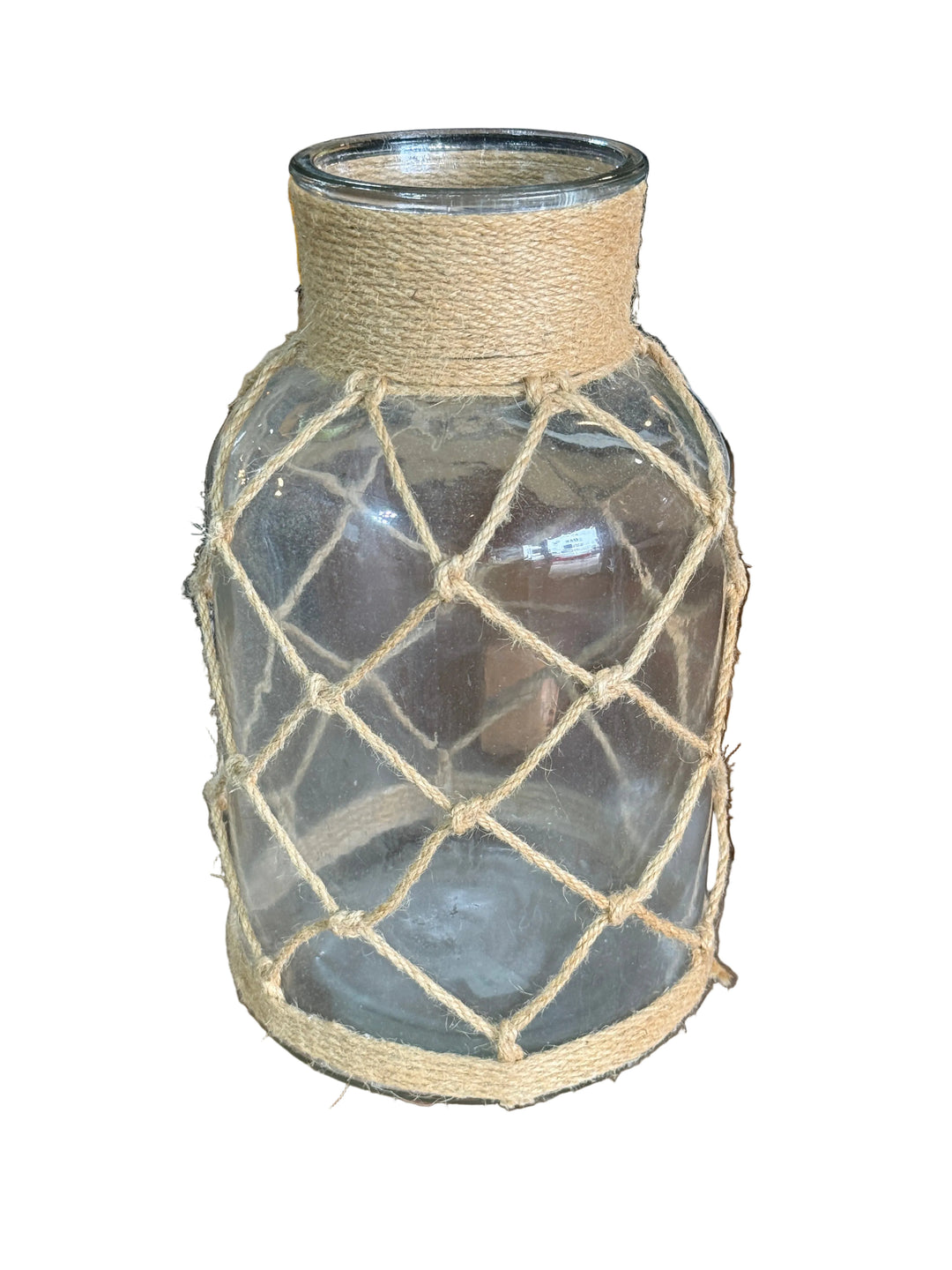 Rustic Jar with Jute Twine Wrap