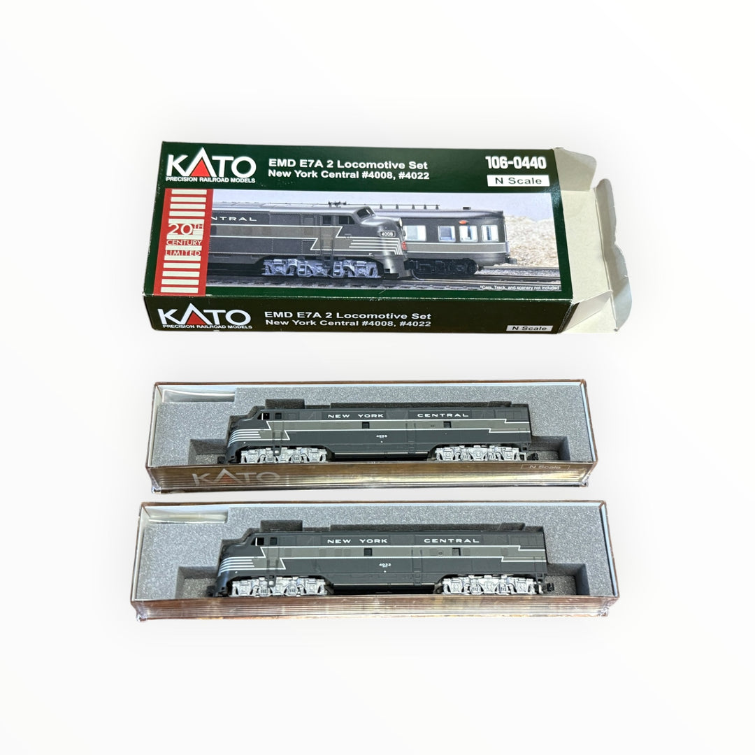 Kato N Scale ~ EMD E7 A-A Set  New York Central ~ 106-0440