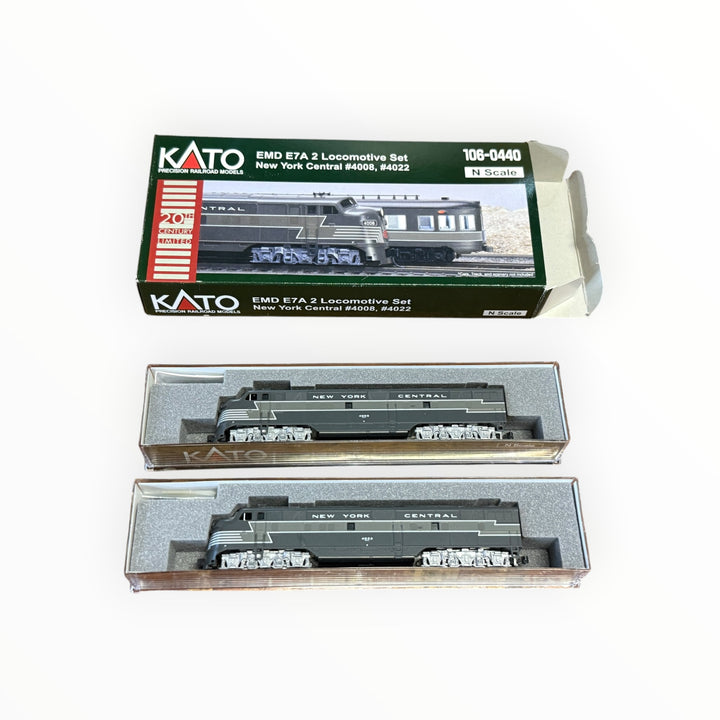 Kato N Scale ~ EMD E7 A-A Set  New York Central ~ 106-0440