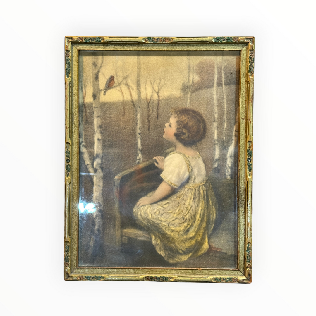 Vintage Small 1920s Print Spring Song by Simon Glocklich
