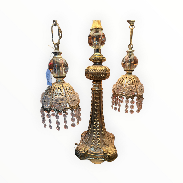 Vintage Hollywood Regency-style Brass Table Lamp  PICKUP ONLY
