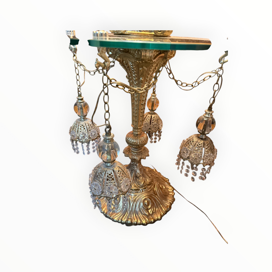 Vintage Hollywood Regency-style Brass Table Lamp  PICKUP ONLY