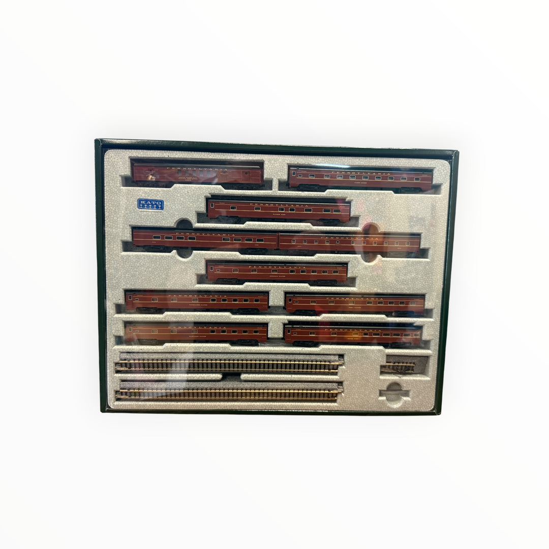 Kato Precision Railroad Models N Scale Pennsylvania Railroad Broadway Limited 10 Car Set