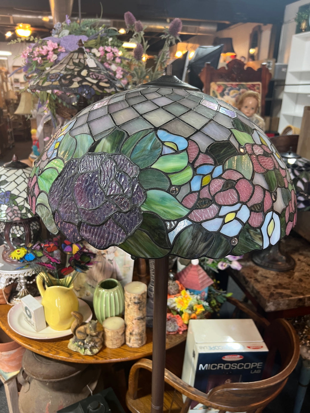 Tiffany Style Floral Floor Lamp PICKUP ONLY