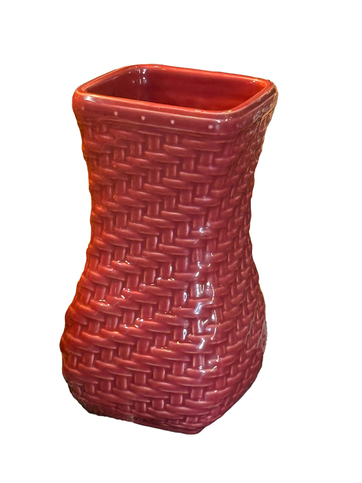 Longaberger Woven Traditions Paprika 8" Vase