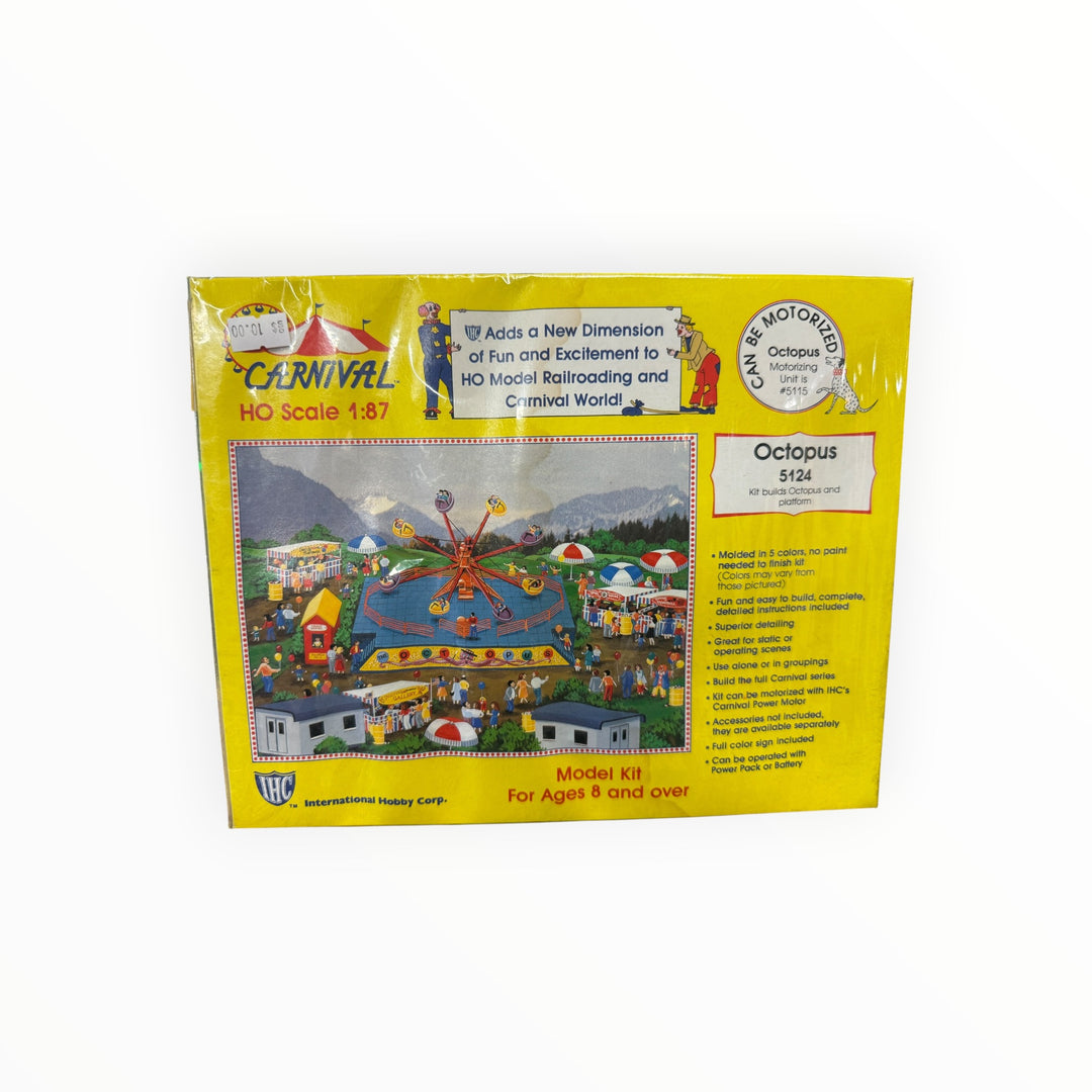 International Hobby Corp (IHC) HO Scale 1:87 Carnival Octopus Ride Model Kit 