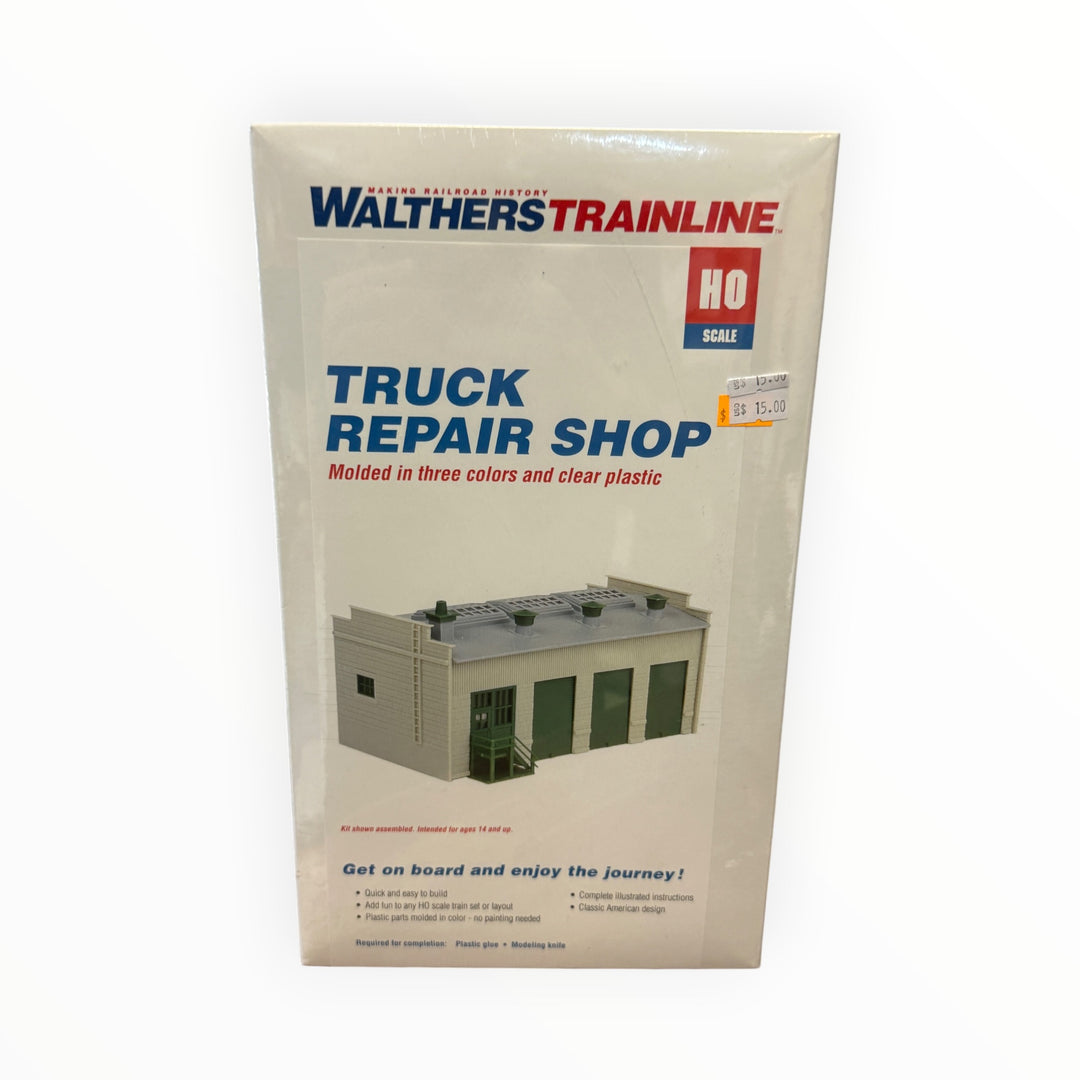 Walthers Trainline HO Scale Truck Repair Shop Model Kit
