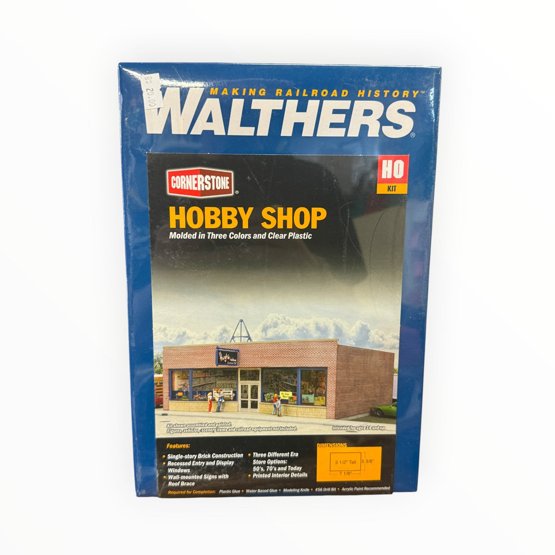 Walthers Cornerstone HO Scale Hobby Shop Model Kit