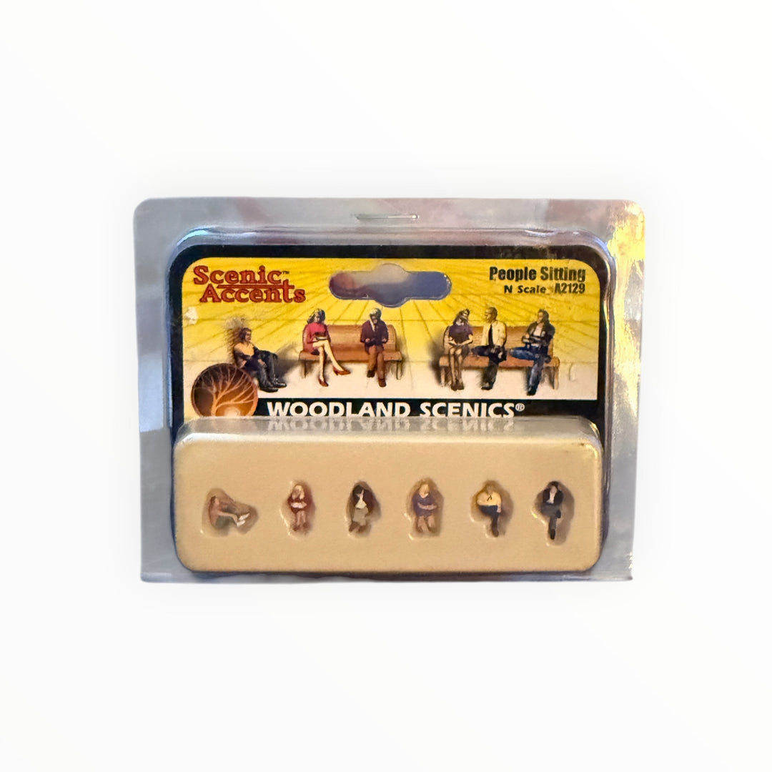 Woodland N Scale People Sitting A2129
