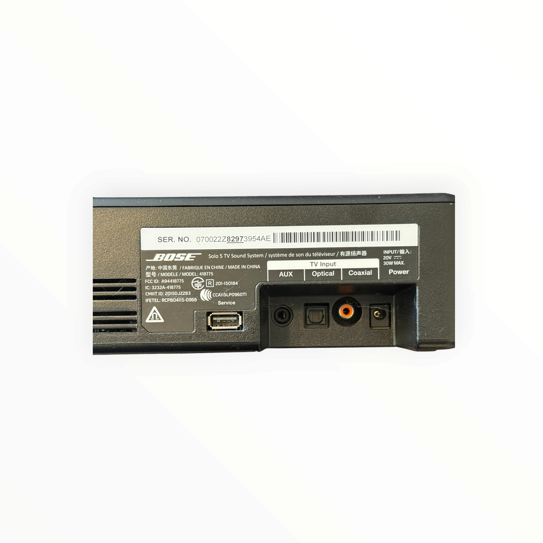 Bose Solo 5 TV Sound System Model 418775