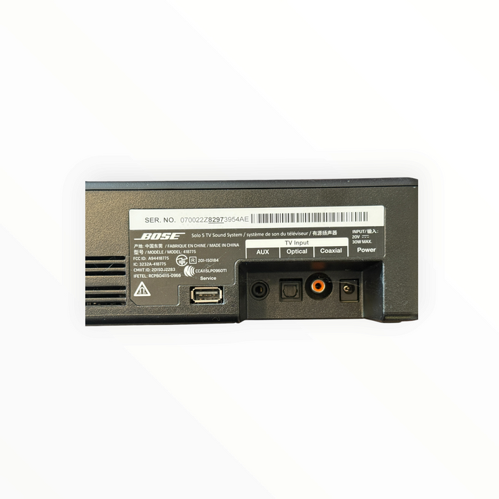 Bose Solo 5 TV Sound System Model 418775