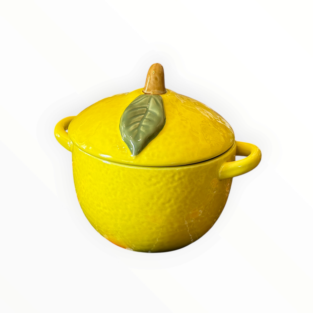 Crofton 1 Quart Lidded Baker - Lemon